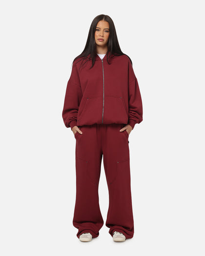 Carre Rivet Hoodie Burgundy
