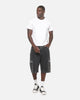 X-Large Eagle Baggy Cargo Denim Shorts Washed Black