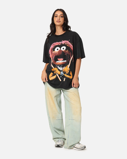 American Thrift Disney The Muppets Animal Heavy T-Shirt Vintage Black
