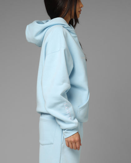 Loiter Hybrid Hoodie Light Blue
