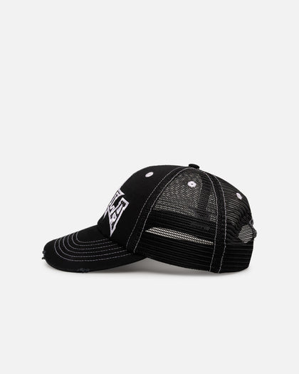 X-Large LA Star Low Profile Trucker Snapback Black