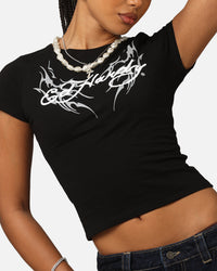 Ed Hardy Women's Tribal Baby T-Shirt Black