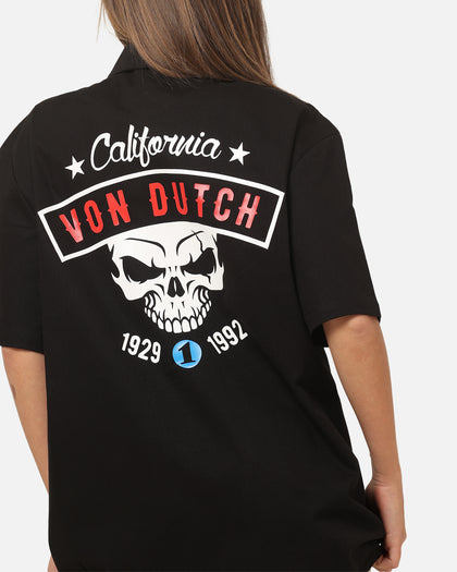 Von Dutch California Button Up Shirt Black