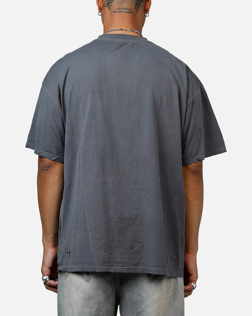 Saint Morta Black Doves Heavyweight T-Shirt Washed Charcoal