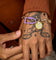 Wild for the Weekend Slam Dunk Basketball Bracelet Purple/Yellow/Gold