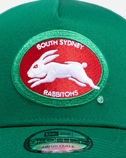New Era South Sydney Rabbitohs 'NRL 26 Retro Trucker' 9FORTY A-Frame Snapback Original Team Colours
