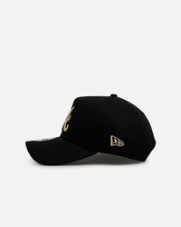 New Era Atlanta Braves 'Raised Metallic Chainstitch' 9FORTY A-Frame Snapback Black