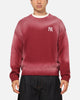 Majestic Athletic New York Yankees Black Letter Knit Crewneck Sour Cherry