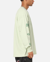 Carre Global Oversized Long Sleeve T-Shirt Sage