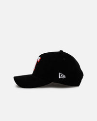 New Era Texas Rangers 'Black Cord' 9FORTY A-Frame Corduroy Snapback Black