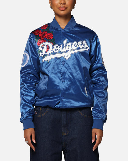 Pro Standard Los Angeles Dodgers Roses Satin Jacket Dark Blue