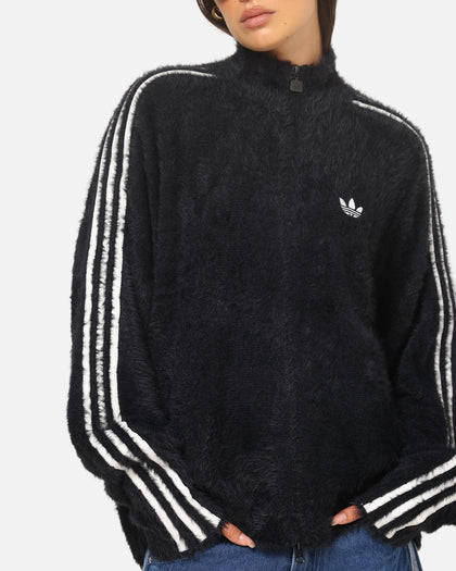 Adidas Faux Mohair Classic Track Top Black/Off White