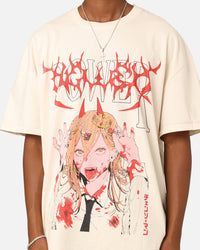 73Studio X Chainsaw Man Power Heavyweight T-Shirt Off White