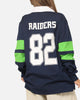 Bleacher Athletic Canberra Raiders NRL Legacy Rugby Polo Shirt Navy