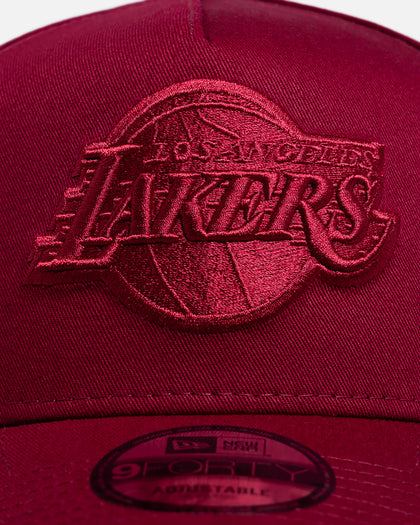 New Era Los Angeles Lakers "Cardinal Tonal" 9FORTY A-Frame Snapback Cardinal