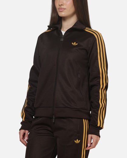 Adidas Women's Classic Track Top Brown/Yellow