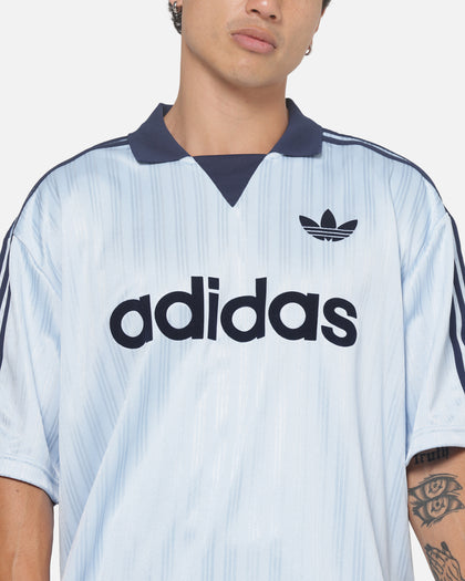 Adidas Collared Goalie Jersey T-Shirt Light Blue