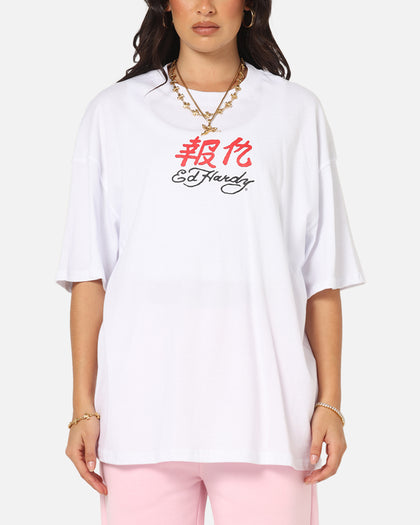 Ed Hardy Panther Ray T-Shirt White