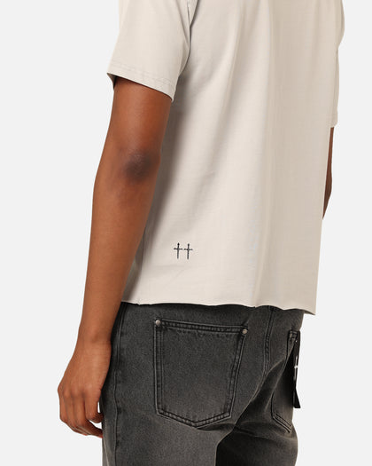 Saint Morta Lafayette Cropped T-Shirt Grey