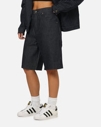 Carre Solace Baggy Jorts Navy Pinstripe