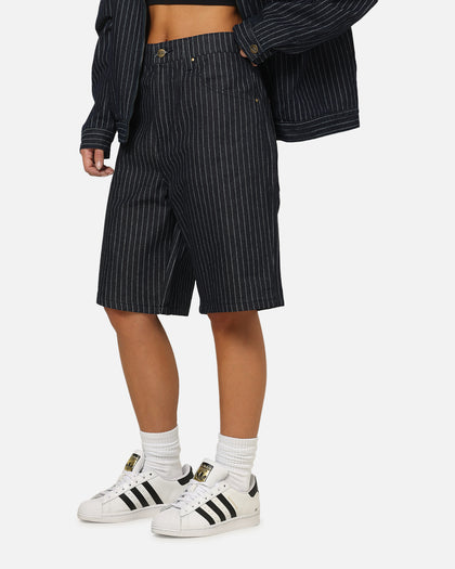 Carre Solace Baggy Jorts Navy Pinstripe