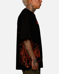 Freeze Max The Simpsons 'The Simpson Treehouse Of Horror' Skeleton T-Shirt Black