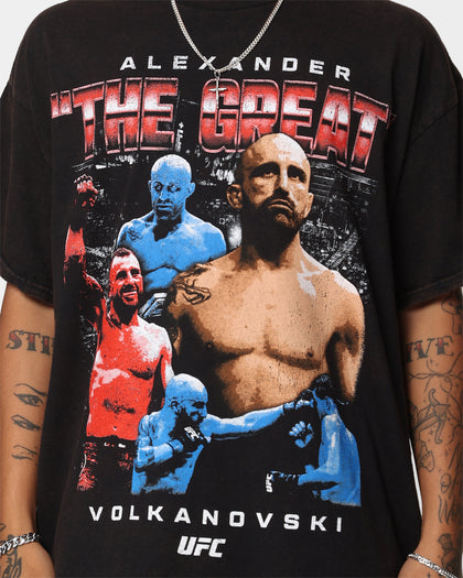 UFC By 73Studio Alexander The Great Vintage T-Shirt Black Wash