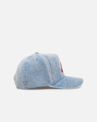 Mitchell & Ness Atlanta Braves 'Dusty Cord' Pro Pinch Snapback Light Blue