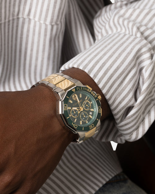 Phillip Plien Sport Titan Bracelet Watch Green/Gold
