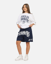 Mitchell & Ness Dallas Cowboys Arch Script Shorts Navy