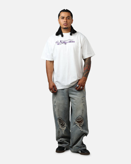 The Hundreds Y2K Bar Logo T-Shirt Light Blue