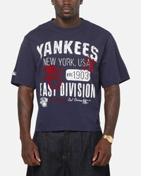 Majestic Athletic New York Yankees American League Crop T-Shirt Indigo