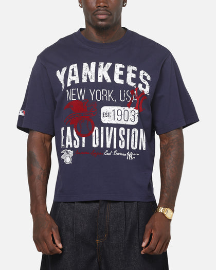 Majestic Athletic New York Yankees American League Crop T-Shirt Indigo