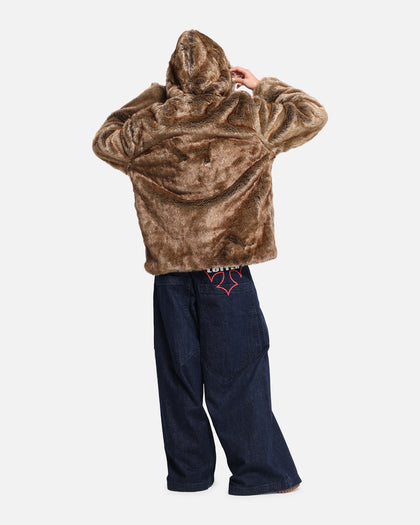 XXIII Into The Wild Fur Jacket Brown