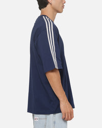 Adidas 3 Stripes Oversized T-Shirt Night Indigo