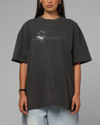 Loiter Afterimage T-Shirt Black Wash