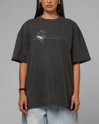 Loiter Afterimage T-Shirt Black Wash