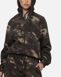 Adidas Women's Loose Track Top Green Camo