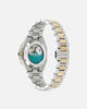 Aston Martin TKS Case Bertelli Green Dial Two-Tone Bracelet Watch Silver/Gold/Green