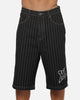 X-Large LA Star Baggy Bull Denim Shorts Black