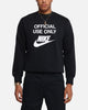 Nike Club French Terry Crewneck Black/White