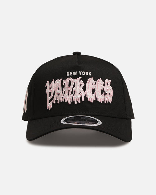 New Era New York Yankees 'Drip Glow Script' 9FORTY A-Frame Snapback Black/Pink