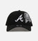 New Era Atlanta Braves 'Ornate Rose' 9FORTY A-Frame Snapback Black/White