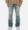 MNML B469 Flare Denim Jeans Blue
