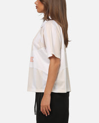 Nike Women's Sportswear Street Oversized Striped Jersey Chalk/White