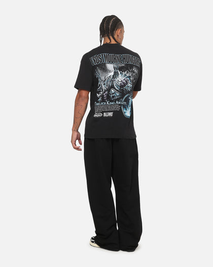 73Studio X Warcraft Frostmourne Hungers T-Shirt Black Acidwash