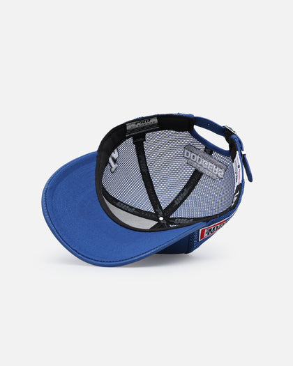 Pro Standard Los Angeles Dodgers Fast Lane Logo Wool Trucker Strapback Blue
