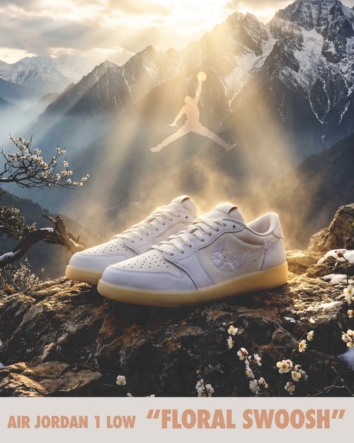 AIR JORDAN 1 RETRO LOW OG "FLORAL SWOOSH"