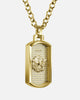 Guess Mainline Kane Glitz Lion Gold Necklace Gold