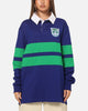 Bleacher Athletic New Zealand Warriors NRL Legacy Rugby Polo Shirt Blue